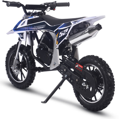 MotoTec Warrior 52cc 2-Stroke Kids Gas Dirt Bike