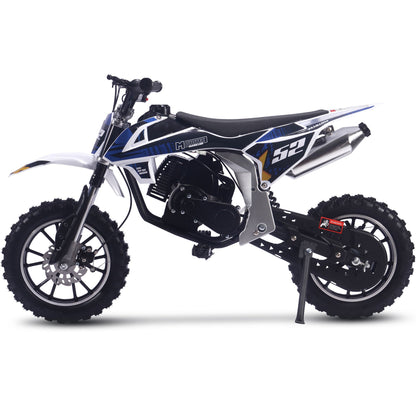 MotoTec Warrior 52cc 2-Stroke Kids Gas Dirt Bike