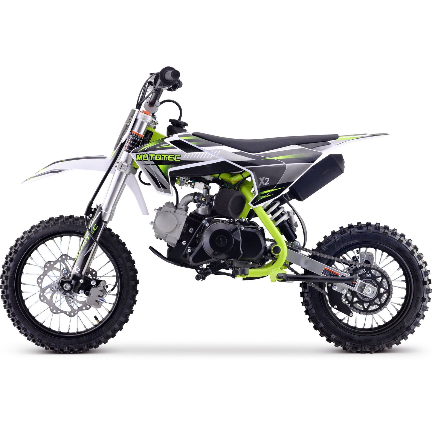 MotoTec X2 110cc 4-Stroke Gas Dirt Bike