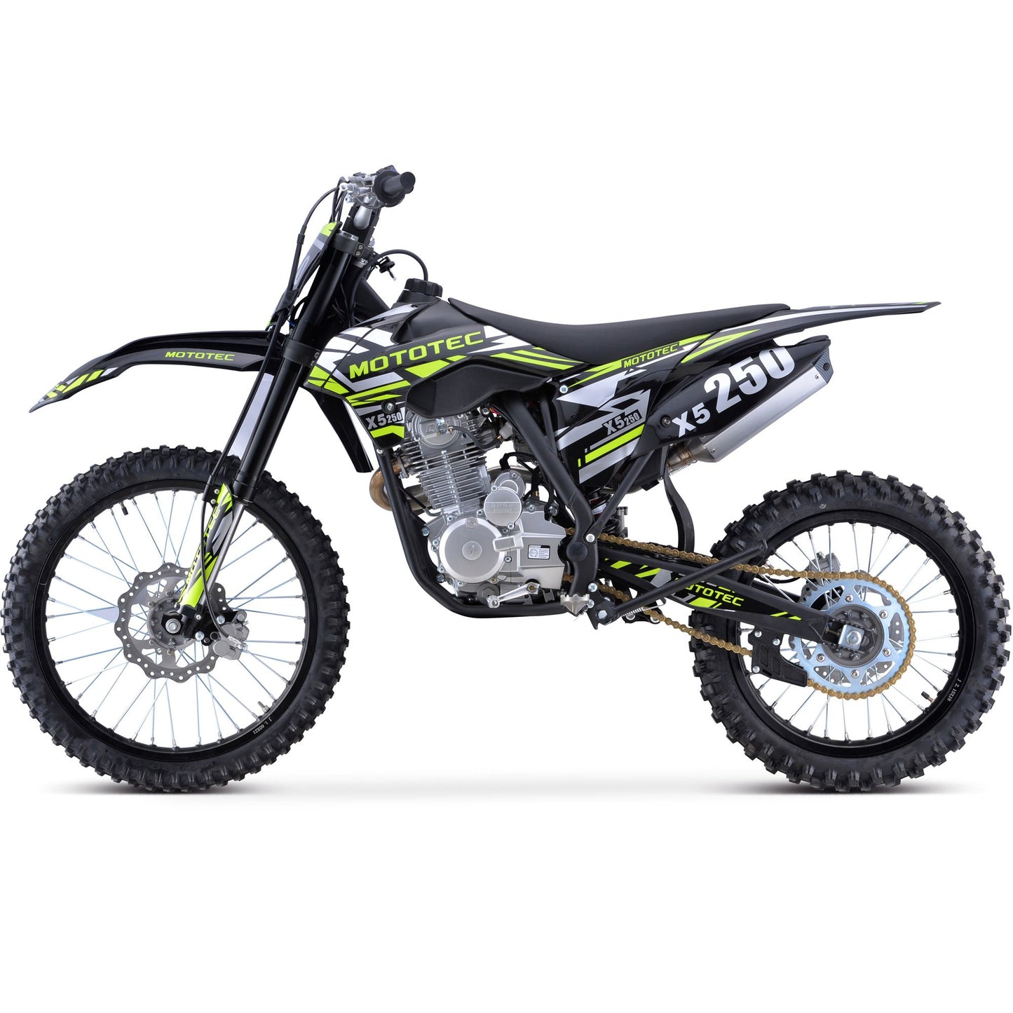 MotoTec X5 250cc 4-Stroke Gas Dirt Bike